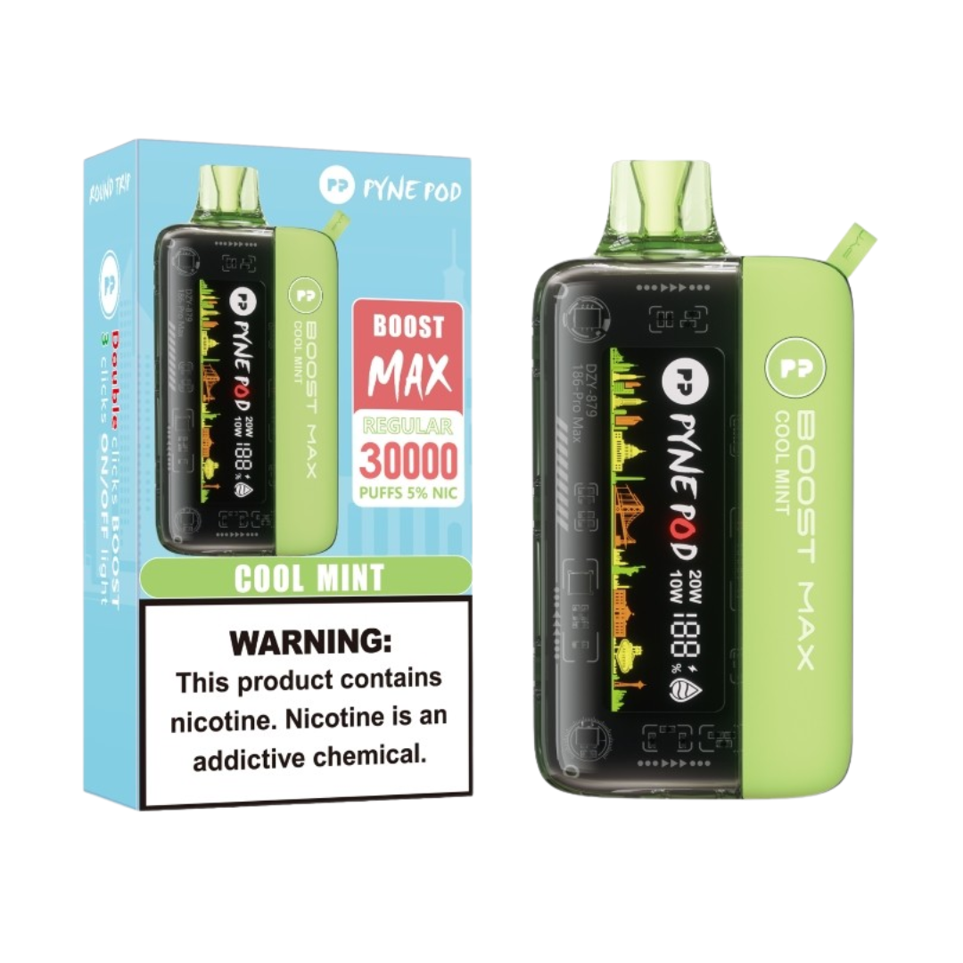 PYNE POD BOOST MAX DISPOSABLE VAPE 30000 PUFFS (PACK OF 5)