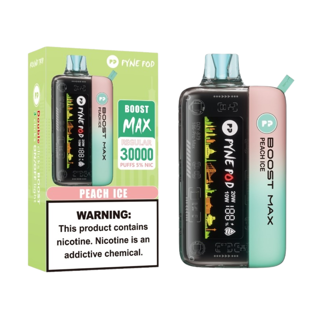 PYNE POD BOOST MAX DISPOSABLE VAPE 30000 PUFFS (PACK OF 5)