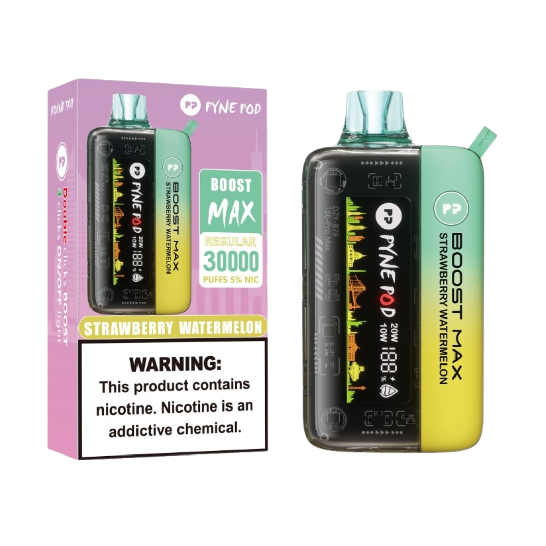 PYNE POD BOOST MAX DISPOSABLE VAPE 30000 PUFFS (PACK OF 5)