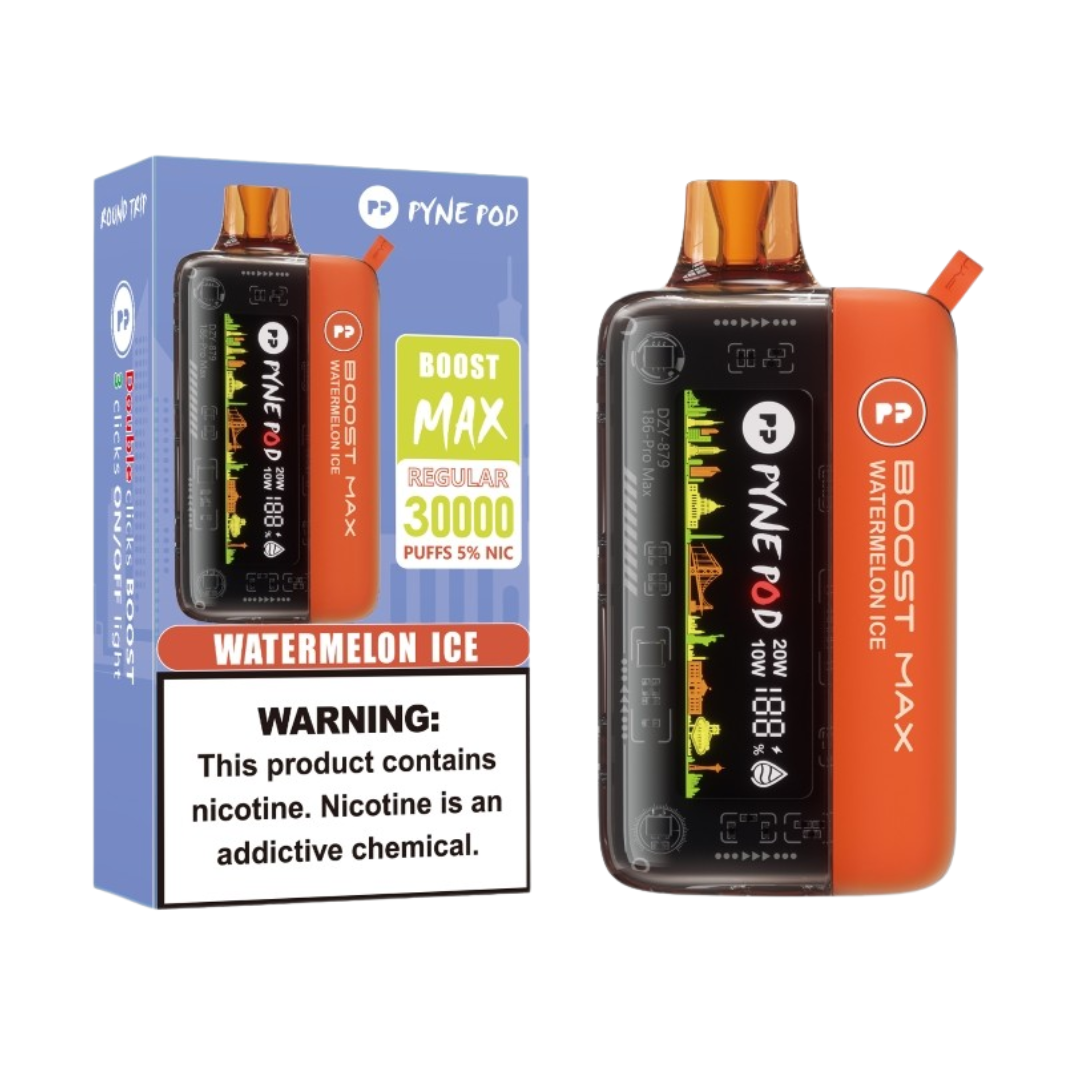 PYNE POD BOOST MAX DISPOSABLE VAPE 30000 PUFFS (PACK OF 5)