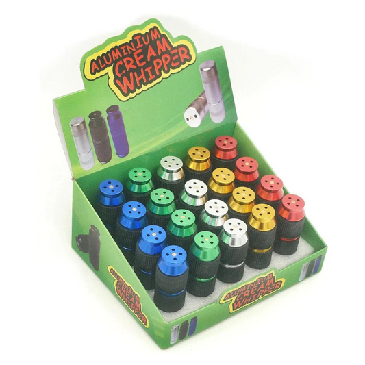 ALUMINIUM CREAM WHIPPERS - PACK OF 20 (ASSORTED COLORS)