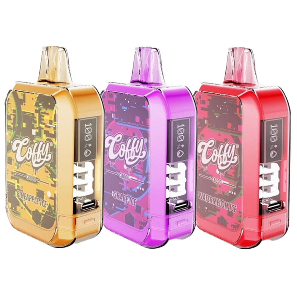 COFFY 8000 PUFFS RECHARGEABLE DISPOSABLE VAPE - PACK OF 10 – Skyline Distro