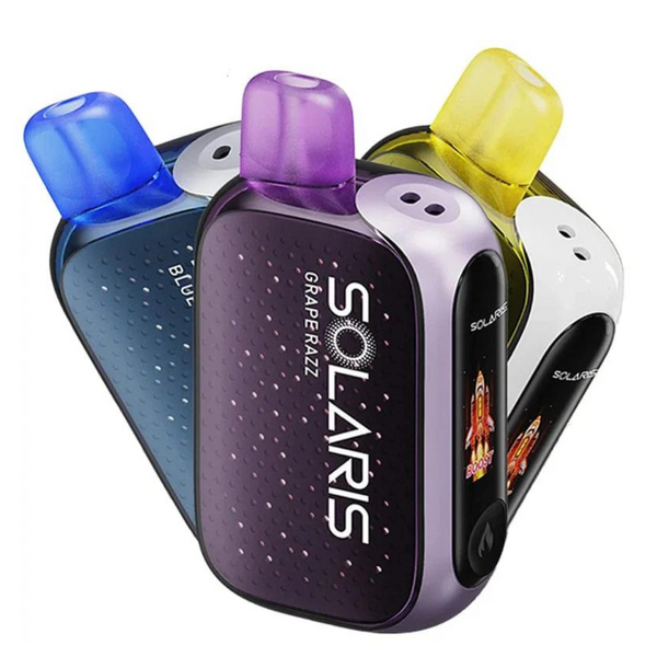 SOLARIS 25000 PUFFS DISPOSABLE VAPE - THE FIRST SOLAR CHARGING VAPE ...