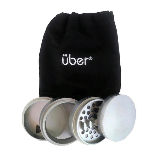UBER GRINDER 2.5 INCHES WITH SCREEN | ASSORTED COLORS (GRU022)