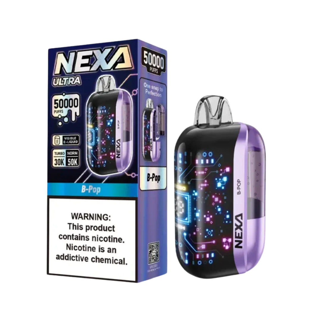 NEXA ULTRA 50000 PUFFS DISPOSABLE - DISPLAY OF 5